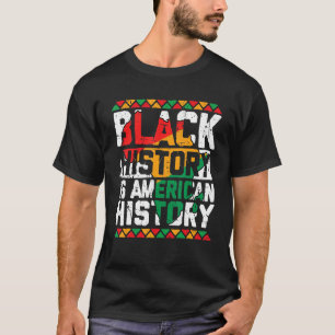 黒人歴史はアメリカ歴史愛国的なアフリカ Tシャツ