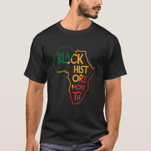 黒人歴史はアメリカ歴史愛国的なアフリカ Tシャツ