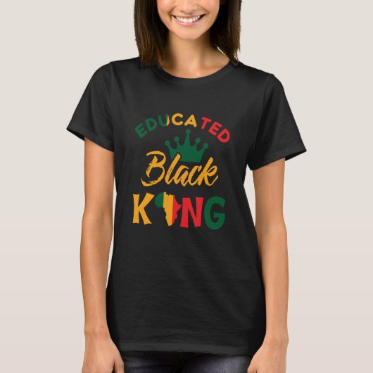 黒人歴史はアメリカ歴史愛国的なアフリカ Tシャツ (正面)