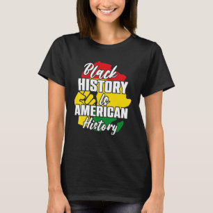 黒人歴史はアメリカ歴史愛国的なアフリカ Tシャツ