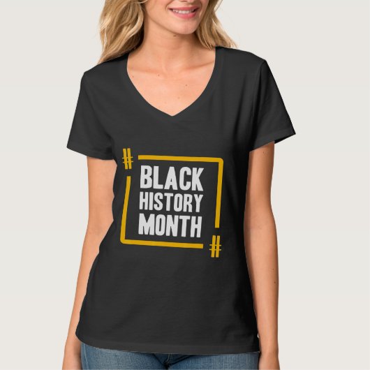 黒人歴史はアメリカ歴史愛国的なアフリカ Tシャツ (正面)