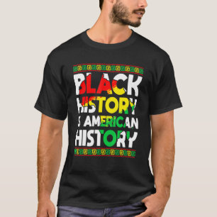 黒人歴史はアメリカ歴史愛国的なアフリカ Tシャツ
