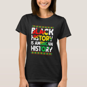黒人歴史はアメリカ歴史愛国的なアフリカ Tシャツ