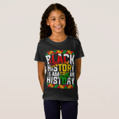 黒人歴史はアメリカ歴史愛国的なアフリカ Tシャツ (正面フル)