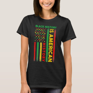 黒人歴史はアメリカ歴史愛国的なアフリカ Tシャツ