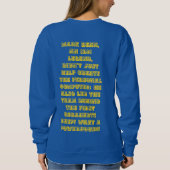 黒人歴史は世界と深く結び付いている スウェットシャツ (裏面)