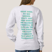 黒人歴史は世界と深く結び付いている スウェットシャツ (裏面)