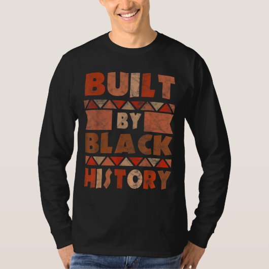 黒人歴史アフリカ系アメリカ人プライド男性が建てた Tシャツ (正面)
