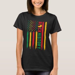 黒人歴史アメリカ国旗アフリカのRo Tシャツ