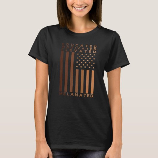 黒人歴史プライド高意欲を起こ化 Tシャツ (正面)
