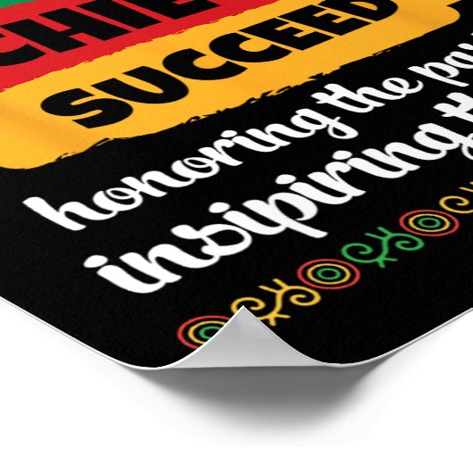 黒人歴史信じは成功と顕彰 ポスター (角)