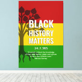 黒人歴史問題マーカス・ガーヴィー キャンバスプリント (インサイチュ (ウッドフロア))