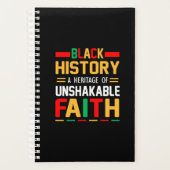 黒人歴史揺るぎない信仰の伝統 プランナー手帳 (正面)
