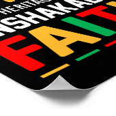 黒人歴史揺るぎない信仰の伝統 ポスター (角)