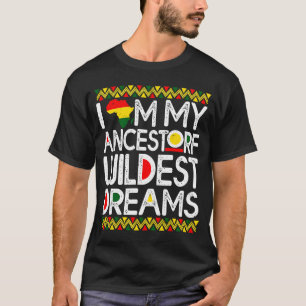 黒人歴史月女性先祖夢 Tシャツ