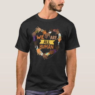 黒人歴史月我々はすべての人間のプライド上昇H Tシャツ