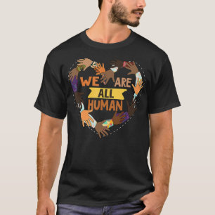 黒人歴史月我々はすべての人間のプライド上昇H Tシャツ