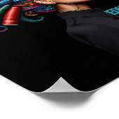 黒人歴史月教育は自由ブラックティー ポスター (角)