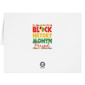 黒人歴史月期アフリカ系アメリカ (裏面横)