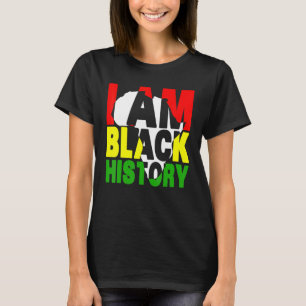 黒人歴史月私は黒人歴史女性男性 Tシャツ