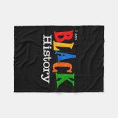 黒人歴史月第一期女性男性 フリースブランケット (正面(横))