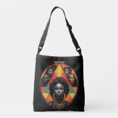 黒人歴史月間かわいいトート クロスボディバッグ (裏面)