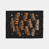 黒人歴史月間の夢 – アフリカの指導者たち フリースブランケット (正面(横))