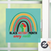 黒人歴史月間の愛国アフリカ ウィンドウサイン (ホーム)