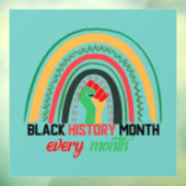 黒人歴史月間の愛国アフリカ ウィンドウサイン (シート3)