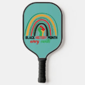 黒人歴史月間の愛国アフリカ ピックルボールラケット (裏面)