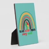 黒人歴史月間の愛国アフリカ フォトプラーク (側面)