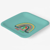 黒人歴史月間の愛国アフリカ ペーパープレート (傾斜あり)