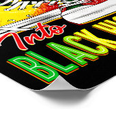 黒人歴史月間へのステップピン黒スニーク後 ポスター (角)