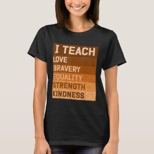黒人歴史月間をお祝いします 私は黒人歴史を教えています Tシャツ