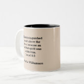 黒人歴史月間を上回る ツートーンマグカップ (正面左)