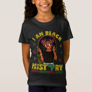 黒人歴史月間アフリカ人女性アフロ・アメリ Tシャツ