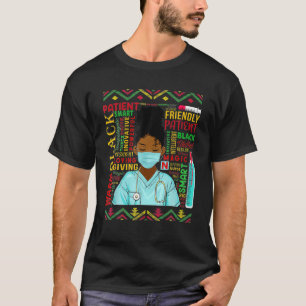 黒人歴史月間アフリカ人男性ボーイズ・アフロアメリカン Tシャツ