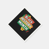 黒人歴史月間アフリカ国旗 スタンダードカクテルナプキン (角)
