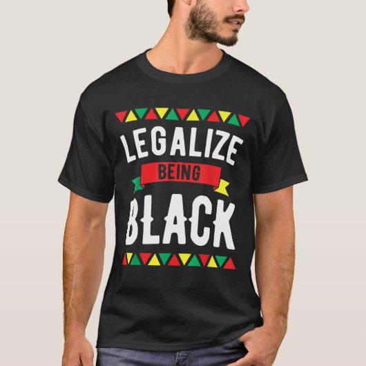 黒人歴史月間アフリカ系アメリカを合法化 Tシャツ (正面)