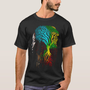 黒人歴史月間アフリカ系アメリカ人の祖先r tシャツ