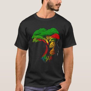黒人歴史月間アフリカ系アメリカ人の祖先r tシャツ