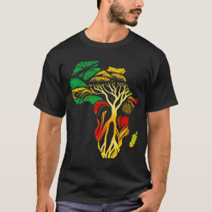黒人歴史月間アフリカ系アメリカ人の祖先r tシャツ