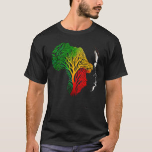 黒人歴史月間アフリカ系アメリカ人の祖先r tシャツ