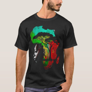 黒人歴史月間アフリカ系アメリカ人の祖先r tシャツ