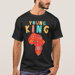 黒人歴史月間アフリカ系アメリカ人アフリカ青年 Tシャツ