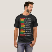 黒人歴史月間アフリカ系アメリカ人カントリーセレブ Tシャツ (正面フル)