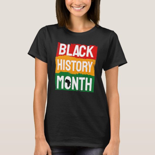 黒人歴史月間アフリカ系アメリカ人カントリーセレブ Tシャツ (正面)