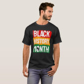 黒人歴史月間アフリカ系アメリカ人カントリーセレブ Tシャツ (正面フル)