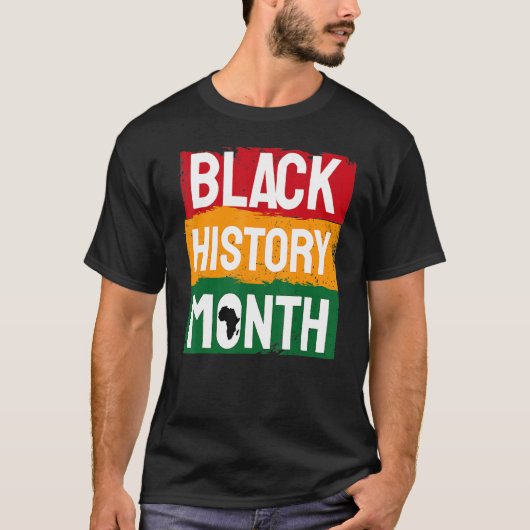 黒人歴史月間アフリカ系アメリカ人カントリーセレブ Tシャツ (正面)