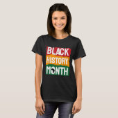 黒人歴史月間アフリカ系アメリカ人カントリーセレブ Tシャツ (正面フル)